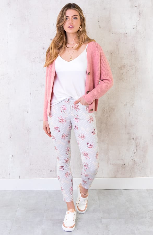 Vest Met Knopen Dust Roze – shoparchief, foto 3