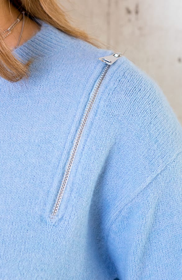 Zip Trui Blauw – shoparchief, foto 4