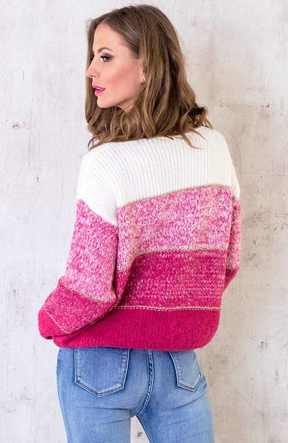 Banen Trui Gebreid Fuchsia – shoparchief, foto 4