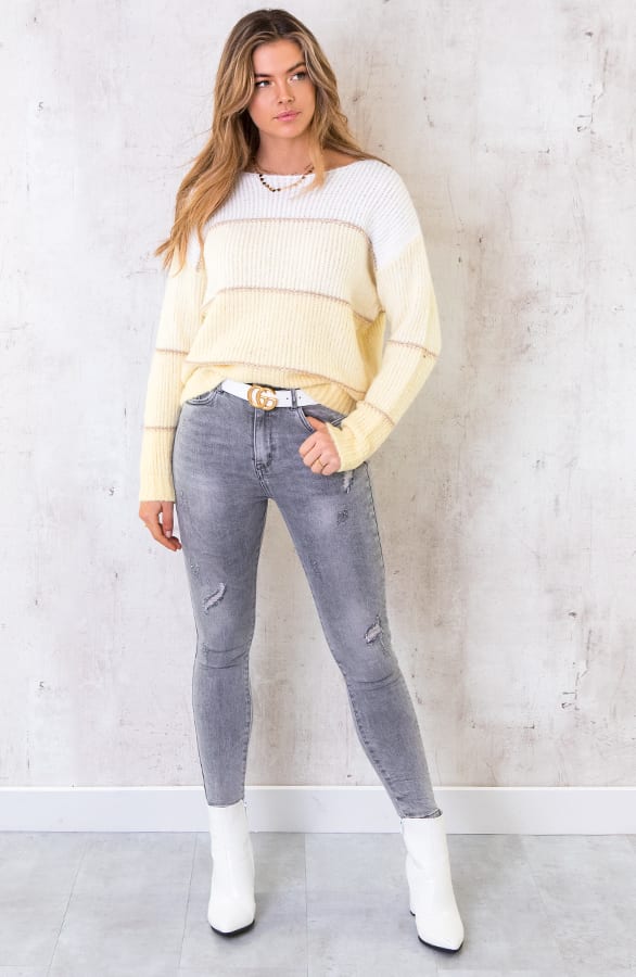 Banen Trui Gebreid Geel – shoparchief, foto 5
