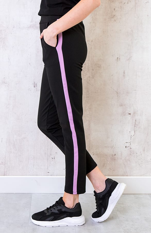 Broek Met Bies Lila – shoparchief, foto 1