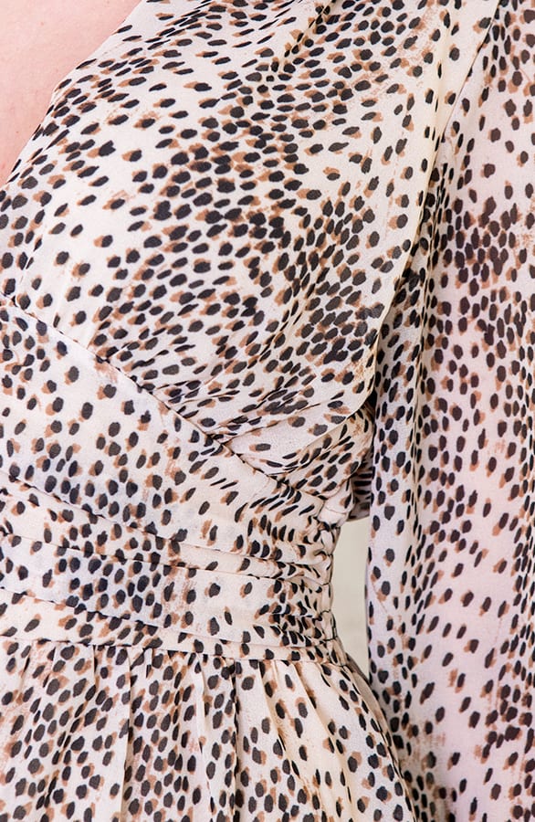 Cheetah Jurk Dames Beige – shoparchief, foto 6
