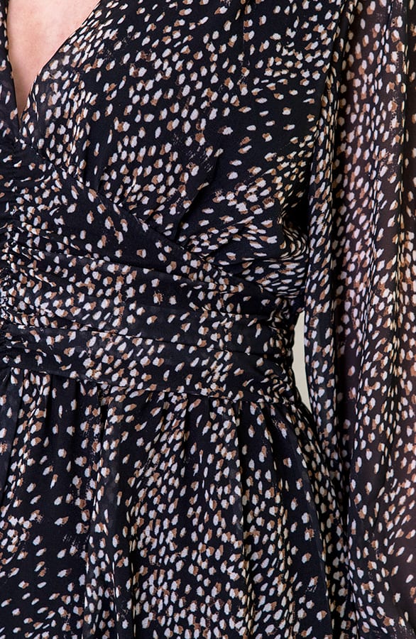 Cheetah Jurk Dames Zwart – shoparchief, foto 4