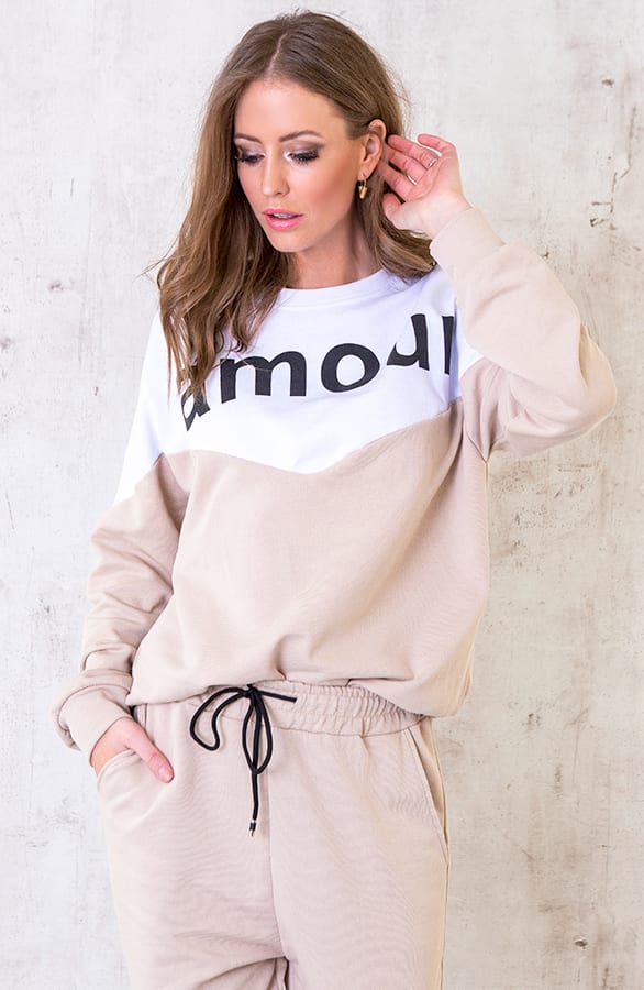 Comfy Sweater Amour Beige – shoparchief, foto 3
