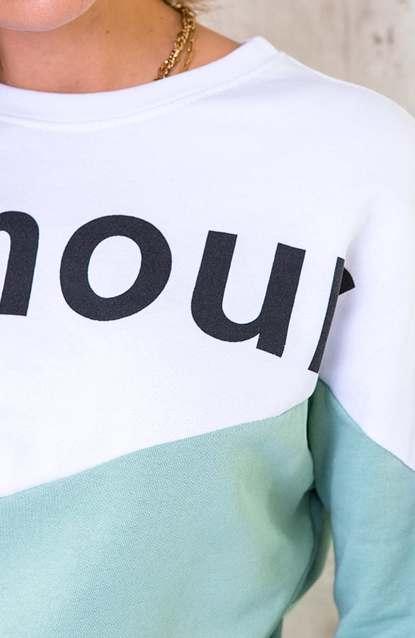 Comfy Sweater Amour Mint – shoparchief, foto 4