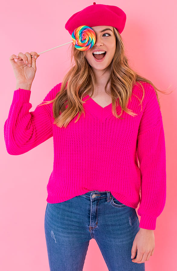 Dames Baret Fuchsia – shoparchief, foto 4