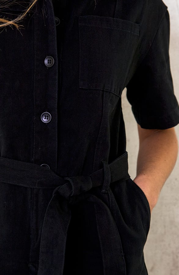 Jumpsuit Spijkerstof Zwart – shoparchief, foto 5