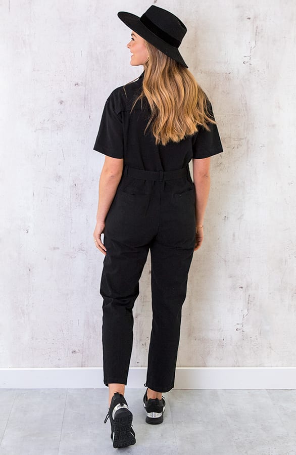 Jumpsuit Spijkerstof Zwart – shoparchief, foto 6