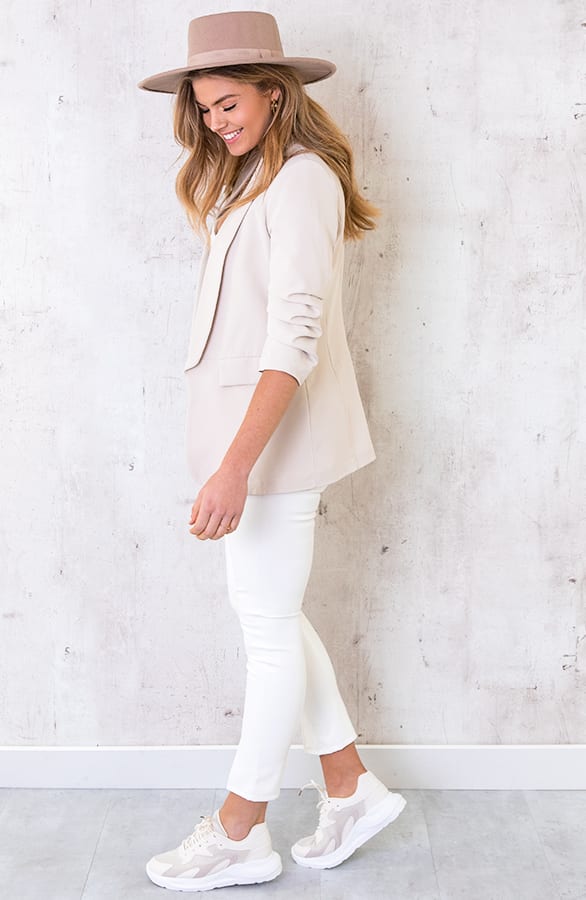 Leather Pants Split White – shoparchief, foto 3