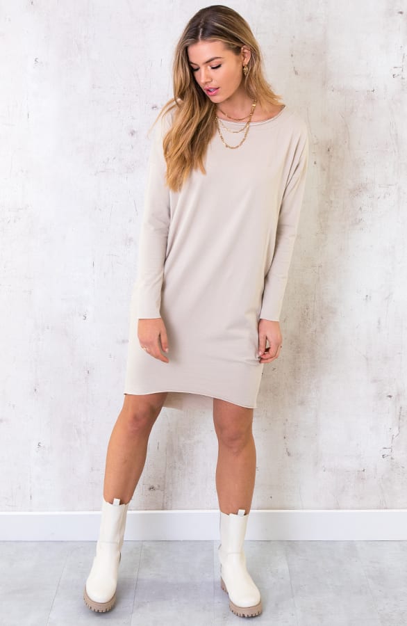 Oversized Comfy Tuniek Beige – shoparchief, foto 6