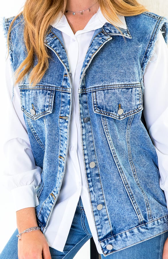 Raw Denim Gilet – shoparchief, foto 6