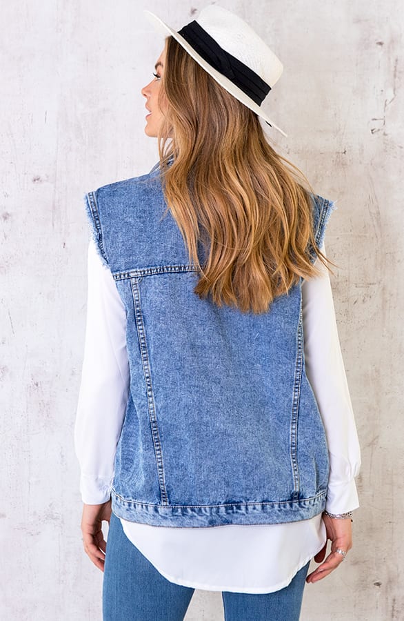 Raw Denim Gilet – shoparchief, foto 5