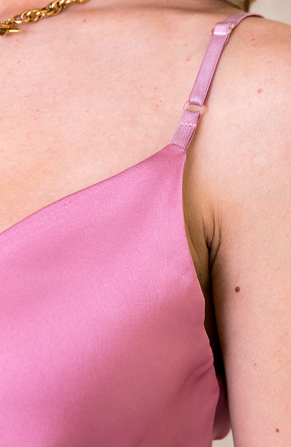 Silk Touch Spaghetti Top Roze – shoparchief, foto 3
