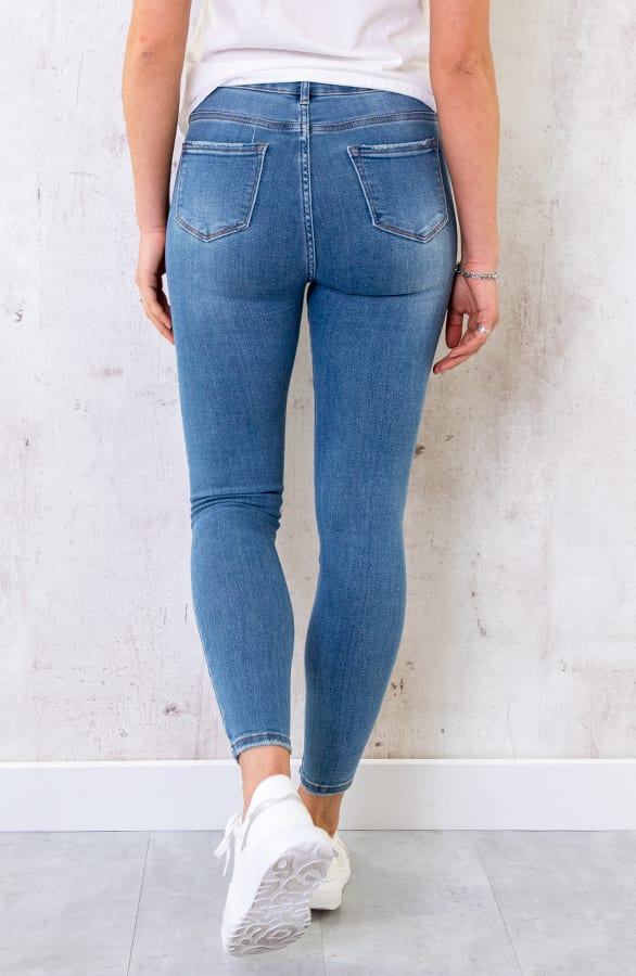 Skinny Broek High Waist Denim – shoparchief, foto 3