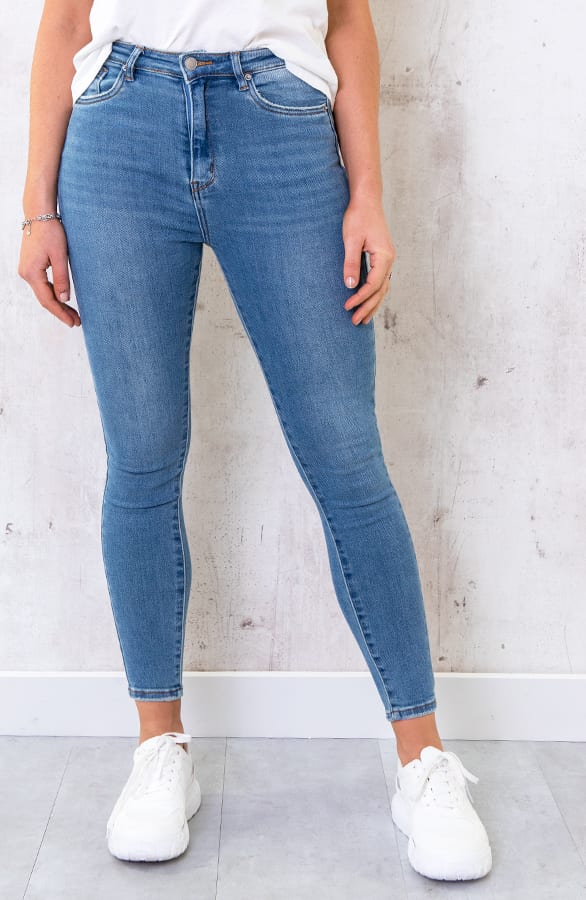 Skinny Broek High Waist Denim – shoparchief, foto 2