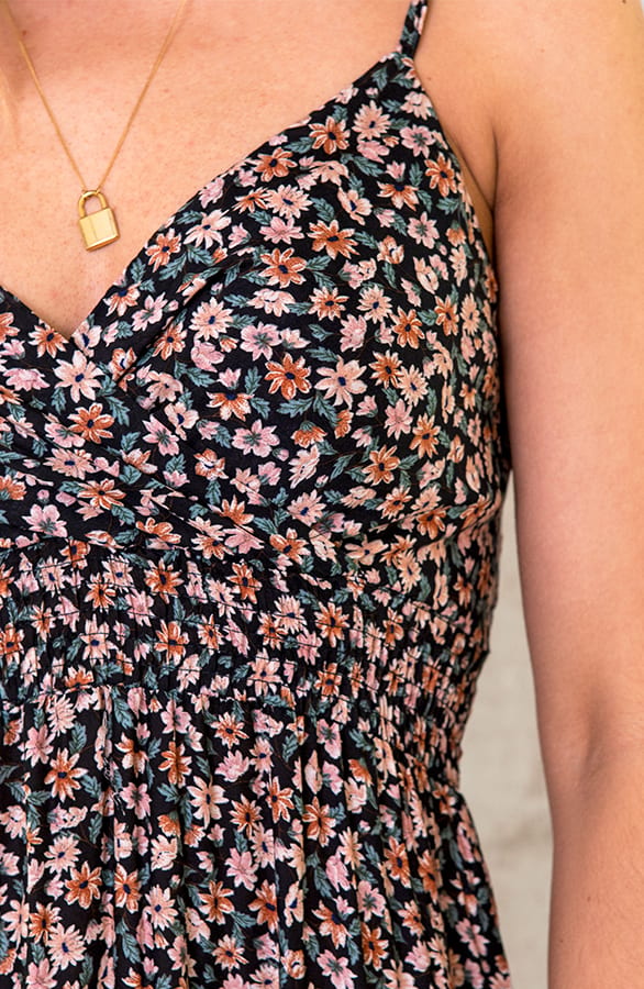Spaghetti Maxi Jurk Bloemen – shoparchief, foto 13