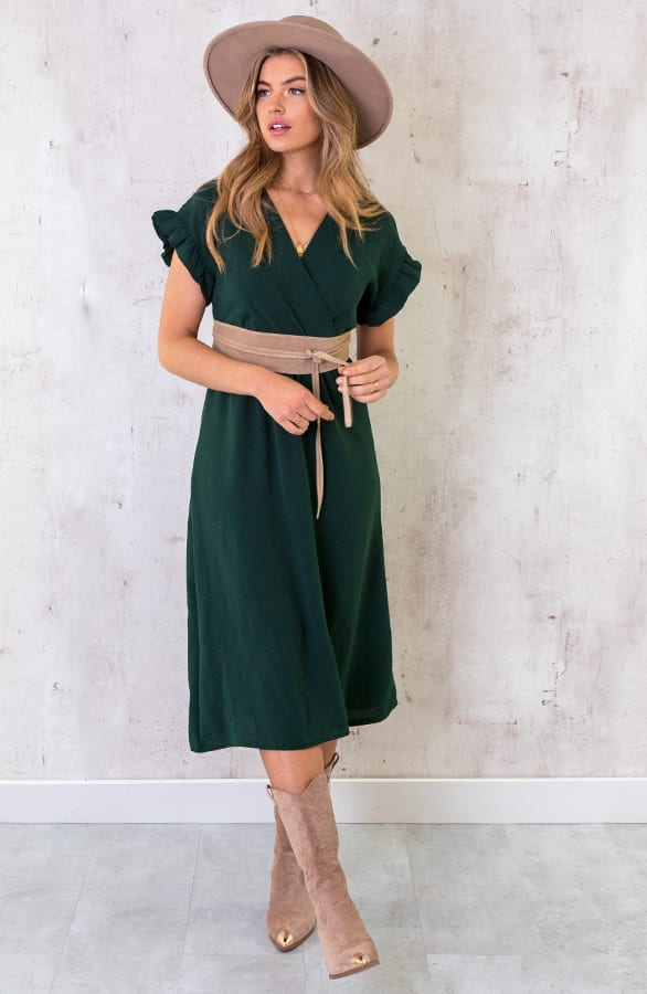 St. Tropez Jurk Midi Smaragdgroen 2.0 – shoparchief, foto 7