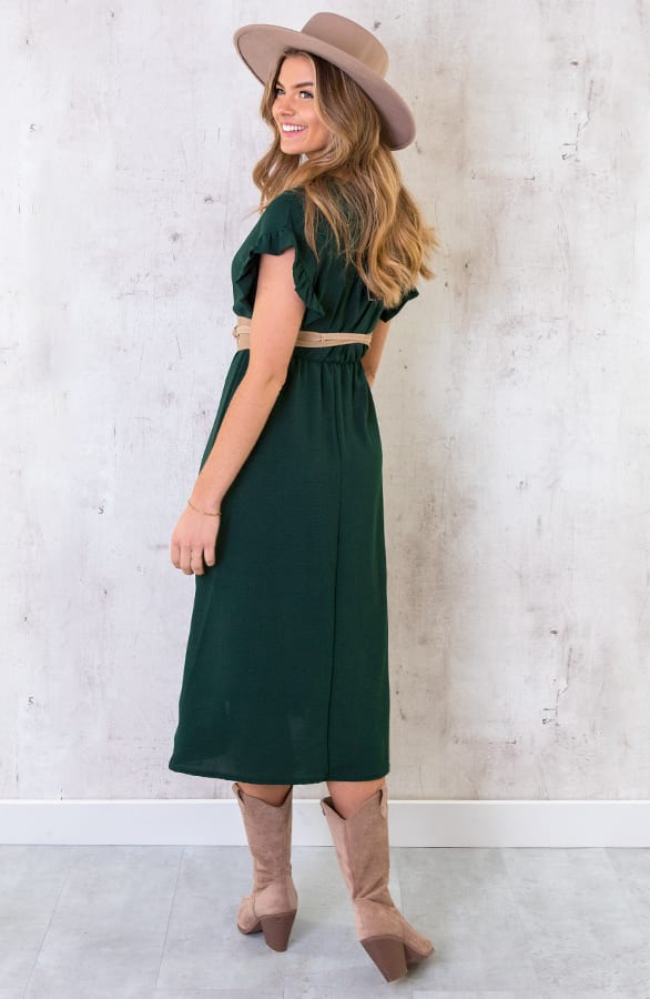 St. Tropez Jurk Midi Smaragdgroen 2.0 – shoparchief, foto 9
