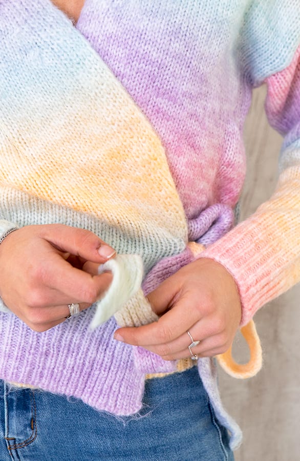 Strik Vest Gebreid Tie Dye – shoparchief, foto 5