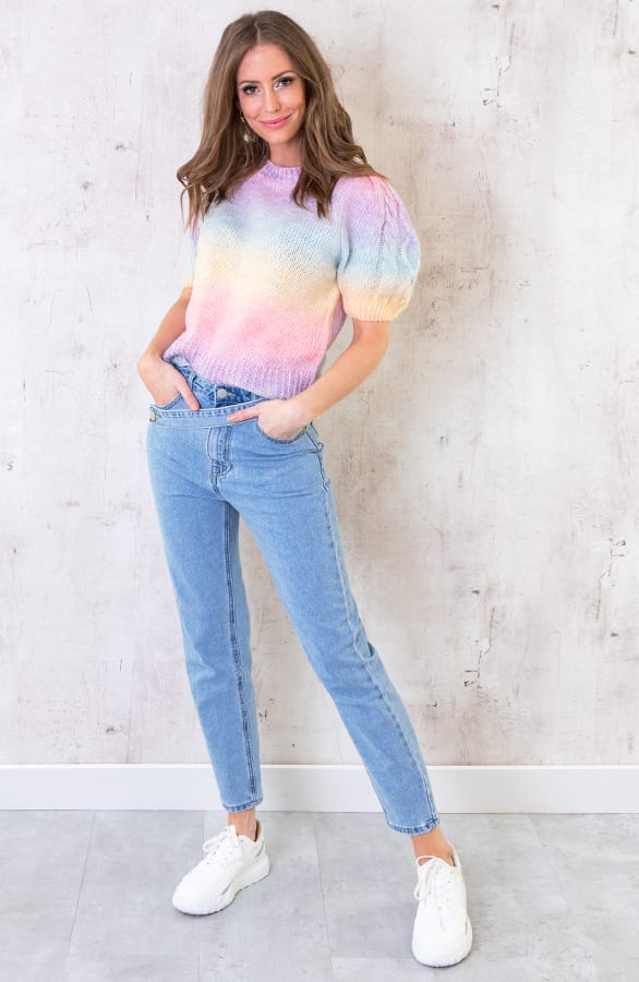 Tie Dye Kabel Top Pastel – shoparchief, foto 3