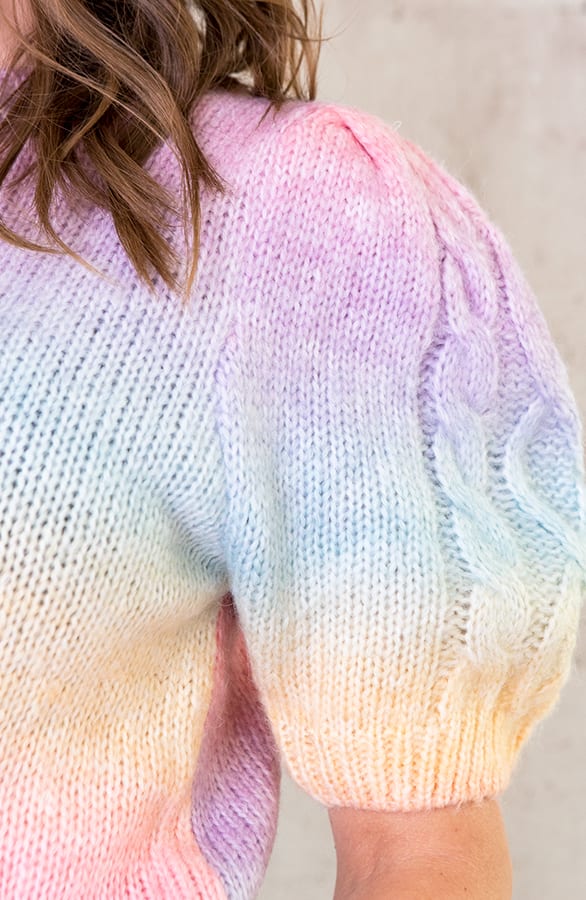 Tie Dye Kabel Top Pastel – shoparchief, foto 4
