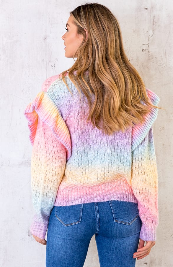 Tie Dye Ruffle Vest Pastel – shoparchief, foto 9