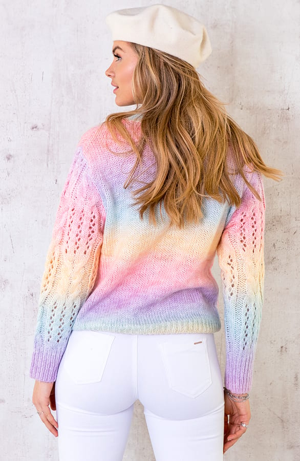Tie Dye Trui Gehaakt Pastel – shoparchief, foto 5