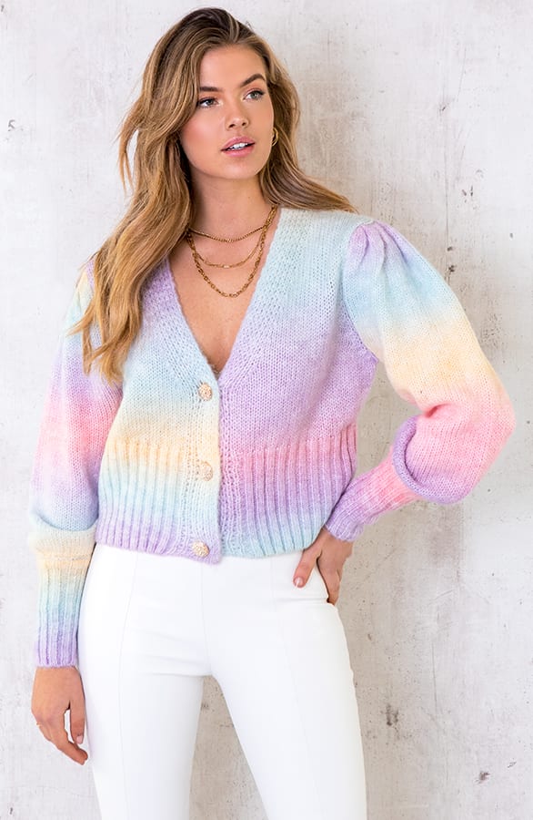 Tie Dye Vest Met Knopen – shoparchief, foto 1