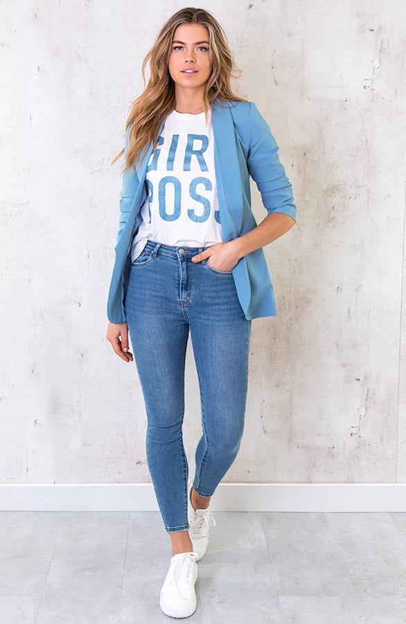 Top Girl Boss Jeansblauw – shoparchief, foto 2