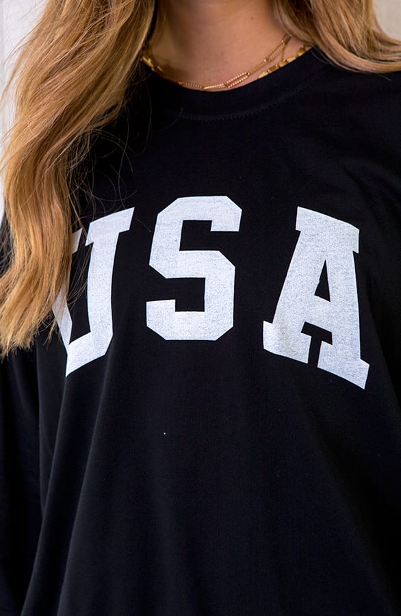 USA Sweater Dames Zwart – shoparchief, foto 3
