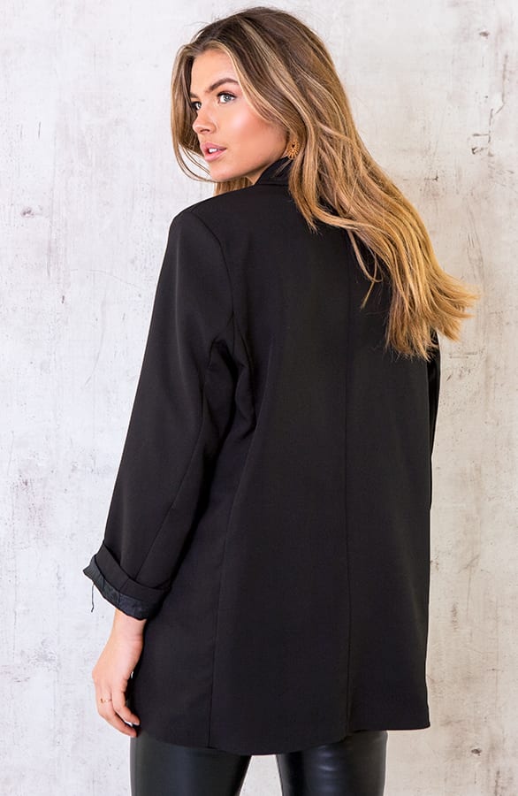 Ultra Boyfriend Blazer Zwart – shoparchief, foto 5