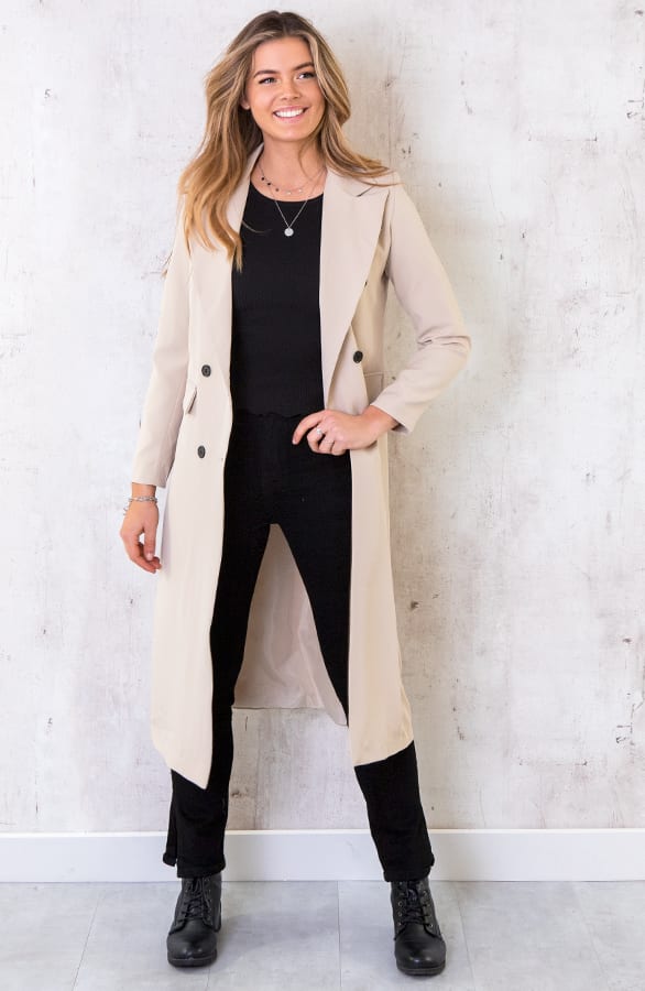 Ultra Long Blazer Beige, Shoparchiv, Foto 1