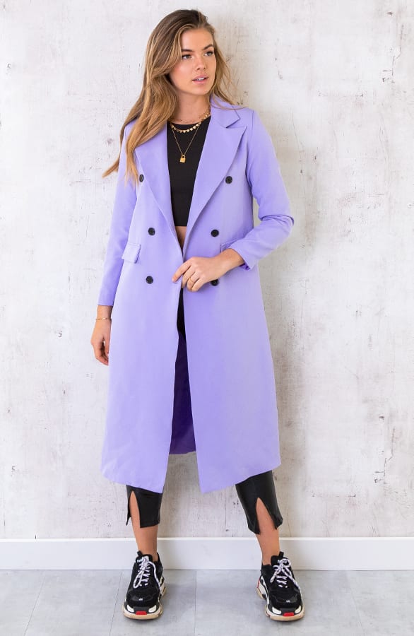 Ultra Long Blazer Lila – shoparchief, foto 6