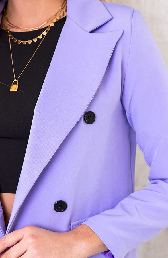 Ultra Long Blazer Lila – shoparchief, foto 4