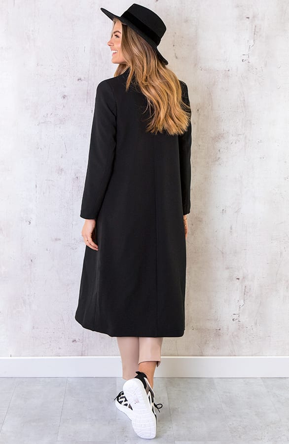 Ultra Long Blazer Zwart – shoparchief, foto 4