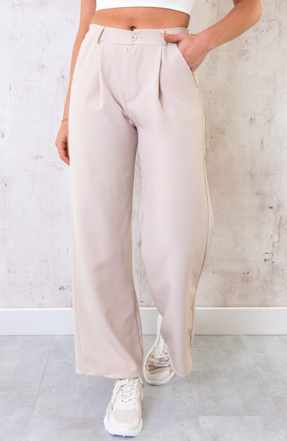 Palazzo Pants Beige – shoparchief, foto 1