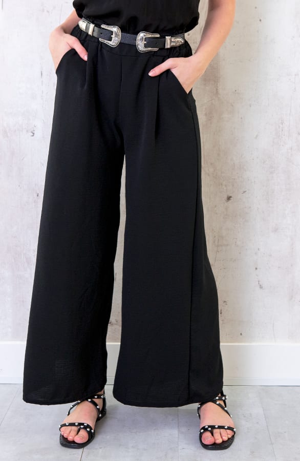 Bali Palazzo Pants 7/8 Zwart – shoparchief, foto 1