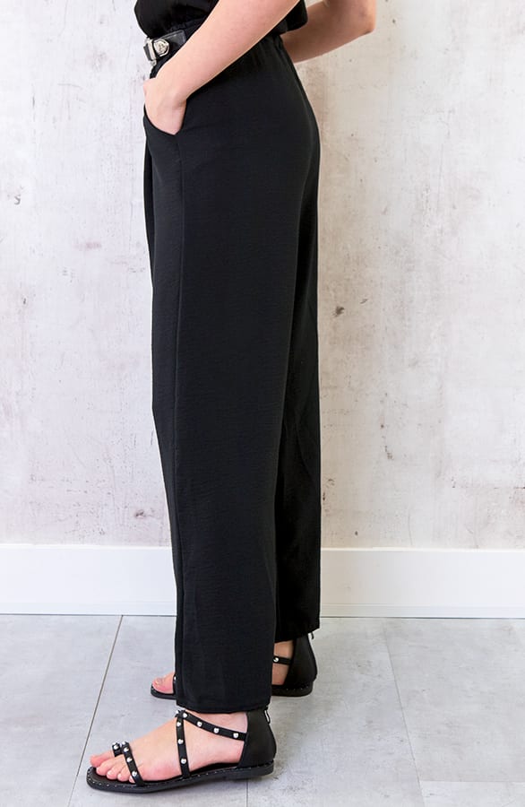 Bali Palazzo Pants 7/8 Zwart – shoparchief, foto 4