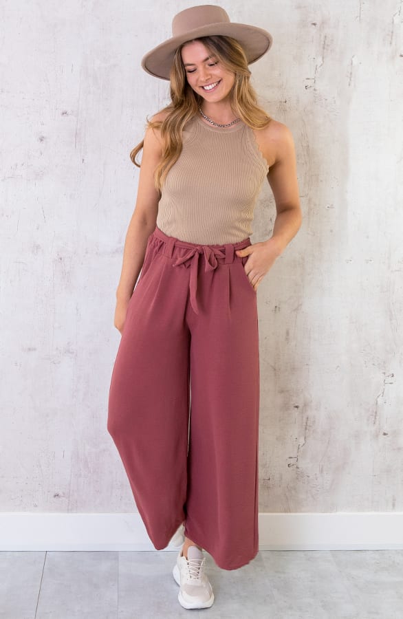 Bali Palazzo Pants 7/8 Dust Pink – shoparchief, foto 7
