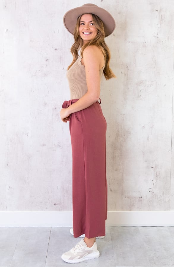 Bali Palazzo Pants 7/8 Dust Pink – shoparchief, foto 3