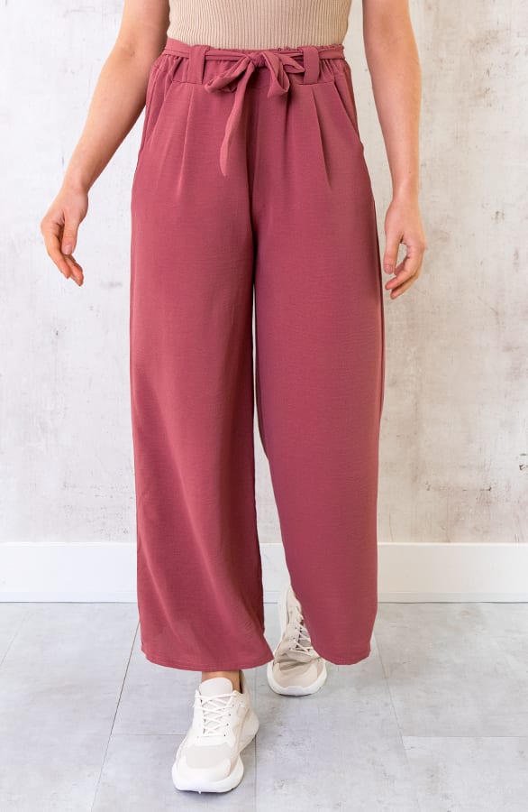 Bali Palazzo Pants 7/8 Dust Pink – shoparchief, foto 1