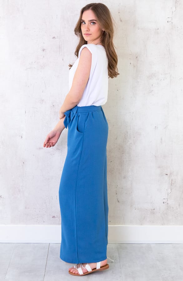Bali Palazzo Pants 7/8 Jeansblue – shoparchief, foto 6