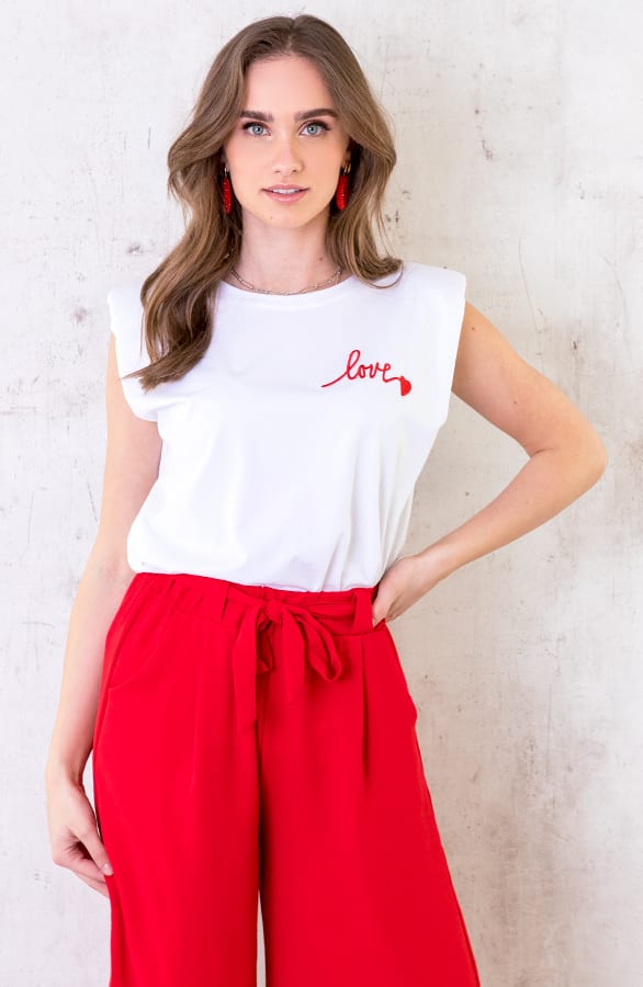 Bali Palazzo Pants 7/8 Rood – shoparchief, foto 7