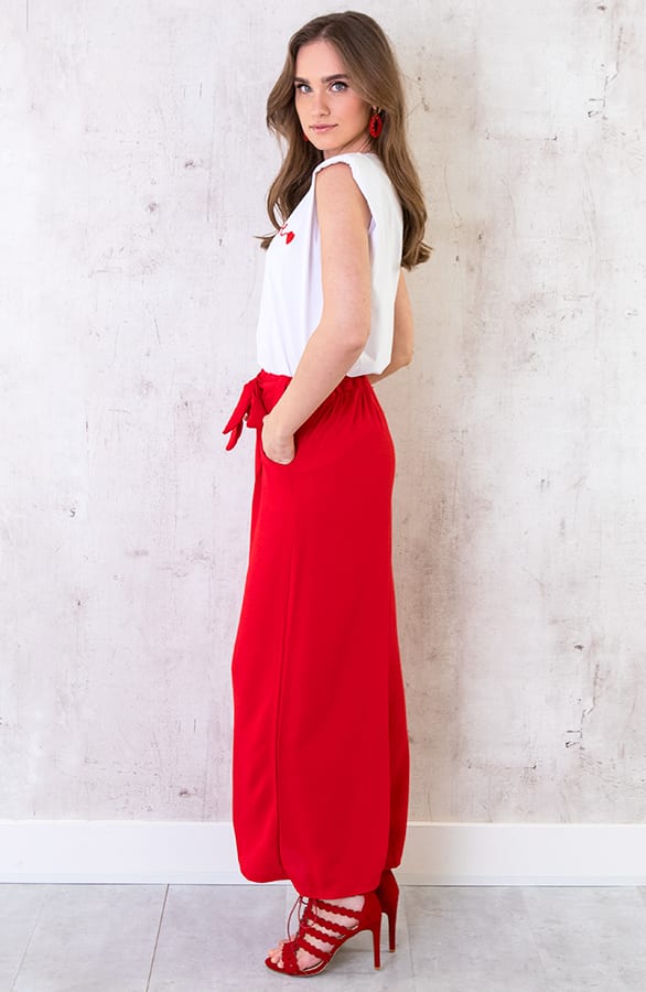 Bali Palazzo Pants 7/8 Rood – shoparchief, foto 8