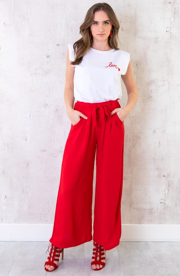 Bali Palazzo Pants 7/8 Rood – shoparchief, foto 6