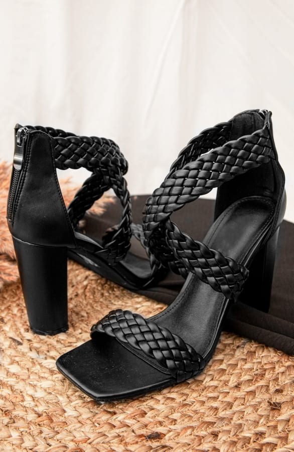 Braided Heels Black – shoparchief, foto 3