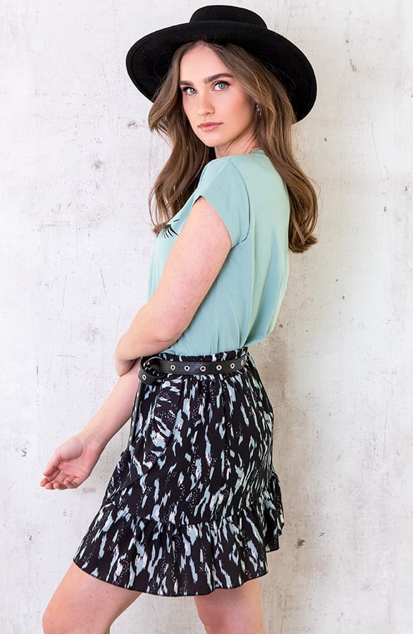 Panterprint Rok Met Overslag Mint – shoparchief, foto 8