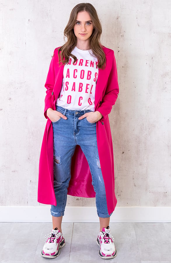 Favorite Top Loose Fit Fuchsia Loekay – shoparchief, foto 9