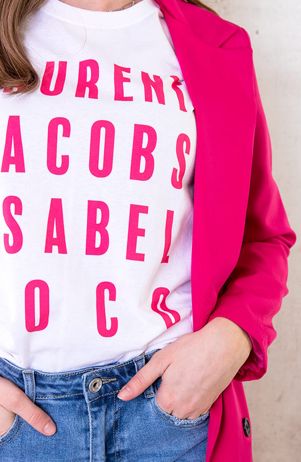 Favorite Top Loose Fit Fuchsia Loekay – shoparchief, foto 4