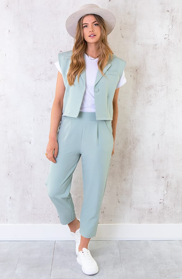 Pantalon Parisienne 7/8 Mint – shoparchief, foto 4